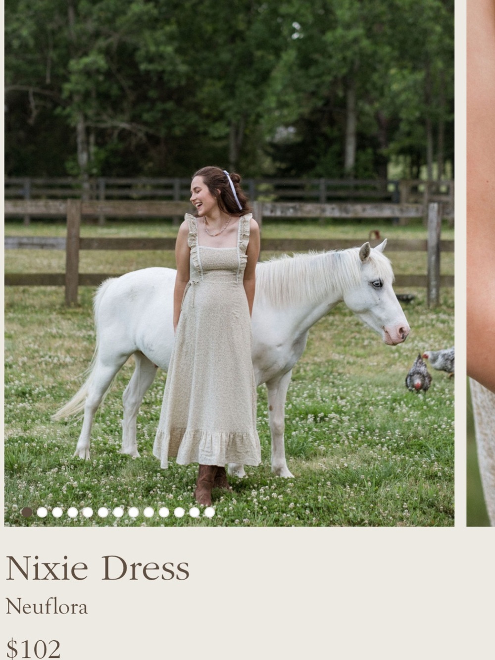 Neuflora Nixie Dress in Cream